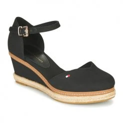 Chaussures Femme Sandales et Nu-pieds Tommy Hilfiger BASIC CLOSED TOE MID WEDGE Noir