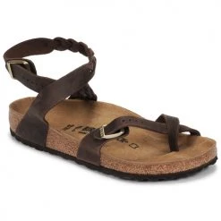 Chaussures Femme Sandales et Nu-pieds Birkenstock YARA LEATHER Marron