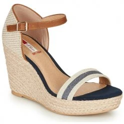 Chaussures Femme Sandales et Nu-pieds S.Oliver NOULATI Beige / marine