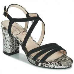 Chaussures Femme Sandales et Nu-pieds Metamorf'Ose GABARIT Noir / Python