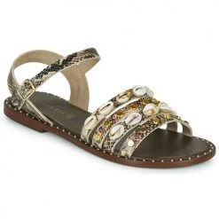 Chaussures Femme Sandales et Nu-pieds Café Noir MIRADO Marron