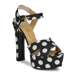 Chaussures Femme Sandales et Nu-pieds Keyté FUNNY-POIS-8-NERO-BIANCO NERO