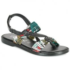 Chaussures Femme Sandales et Nu-pieds Kaporal EVALOU Noir / Multicolore