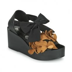 Chaussures Femme Sandales et Nu-pieds Papucei MAYA Noir / Marron