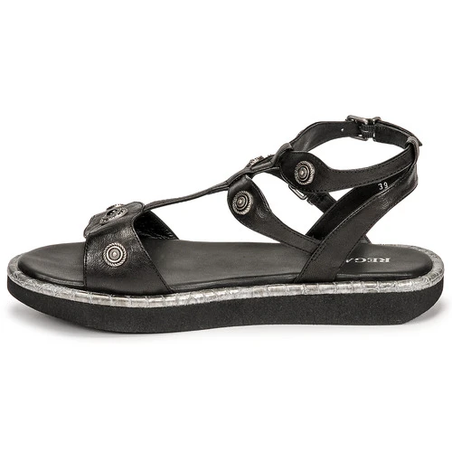 Chaussures Femme Sandales et Nu-pieds Regard ANGLET Noir – Image 4