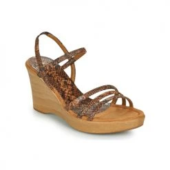 Chaussures Femme Sandales et Nu-pieds Unisa RENERA Marron / Python