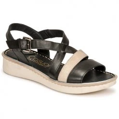 Chaussures Femme Sandales et Nu-pieds Casual Attitude ODETTE Noir / doré