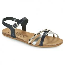 Chaussures Femme Sandales et Nu-pieds Casual Attitude ODIA Marine / argenté