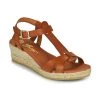 Chaussures Femme Sandales et Nu-pieds Betty London OBORSEL Cognac