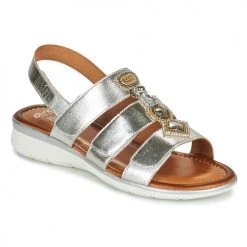Chaussures Femme Sandales et Nu-pieds Ara KRETA-S Argenté
