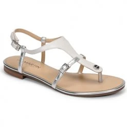 Chaussures Femme Sandales et Nu-pieds JB Martin GAELIA Blanc/argent