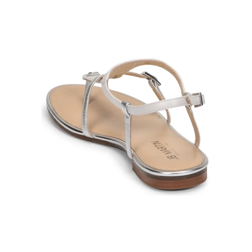 Chaussures Femme Sandales et Nu-pieds JB Martin GAELIA Blanc/argent – Image 5
