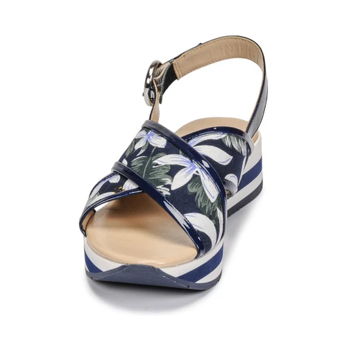 Chaussures Femme Sandales et Nu-pieds JB Martin ILANG Marine – Image 3