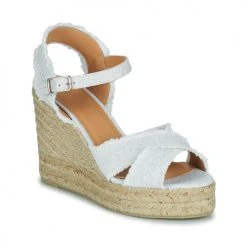 Chaussures Femme Sandales et Nu-pieds Castaner BROMELIA Blanc / Doré