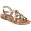 Chaussures Femme Sandales et Nu-pieds Les Petites Bombes BIANKA Or / Rose