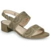 Chaussures Femme Sandales et Nu-pieds Caprice 28203 Kaki