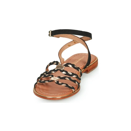 Chaussures Femme Sandales et Nu-pieds Les Tropéziennes par M Belarbi HOMAYA Noir / Or – Image 3