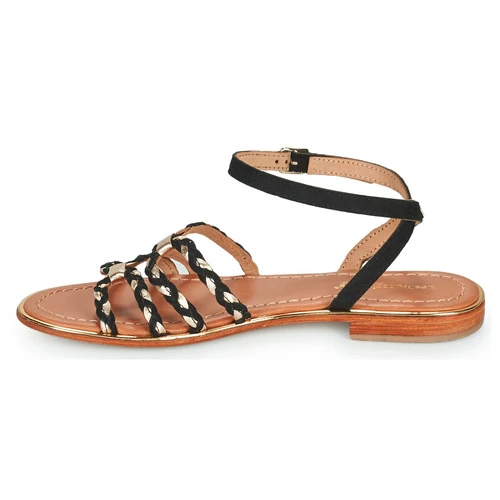 Chaussures Femme Sandales et Nu-pieds Les Tropéziennes par M Belarbi HOMAYA Noir / Or – Image 4