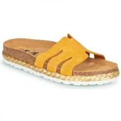 Chaussures Femme Sandales et Nu-pieds Elue par nous LEO Jaune