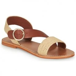 Chaussures Femme Sandales et Nu-pieds Jonak WISDOM BEIGE/COGNAC