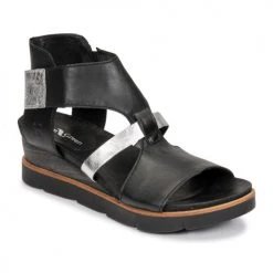 Chaussures Femme Sandales et Nu-pieds Dream in Green IRATIMO Noir / Argenté