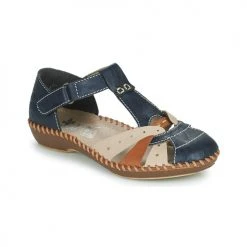 Chaussures Femme Sandales et Nu-pieds Rieker BLUE Bleu / Marron