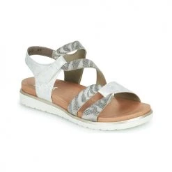 Chaussures Femme Sandales et Nu-pieds Rieker LAMAR Blanc / Gris