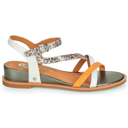 Chaussures Femme Sandales et Nu-pieds Mam'Zelle OLIM Leopard / Blanc / Jaune – Image 2