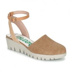 Chaussures Femme Sandales et Nu-pieds Wonders C-33266 Cognac