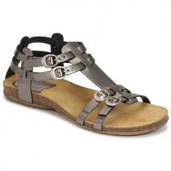 Chaussures Femme Sandales et Nu-pieds Kickers ANA Gris metalisé