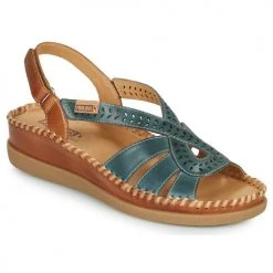 Chaussures Femme Sandales et Nu-pieds Pikolinos CADAQUES W8K Bleu / Marron