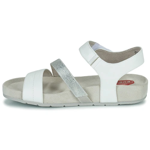 Chaussures Femme Sandales et Nu-pieds Jana Blanc / Argenté – Image 4
