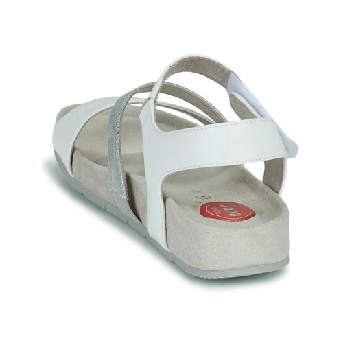 Chaussures Femme Sandales et Nu-pieds Jana Blanc / Argenté – Image 5