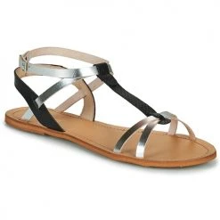 Chaussures Femme Sandales et Nu-pieds So Size BEALO Noir/ Argent