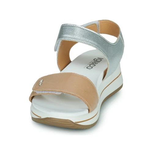 Chaussures Femme Sandales et Nu-pieds IgI&CO 1675311 Beige / Argent – Image 3