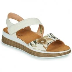 Chaussures Femme Sandales et Nu-pieds Think MEGGIE Blanc / Marron