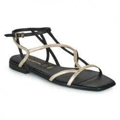 Chaussures Femme Sandales et Nu-pieds Tamaris LORA Noir / Doré