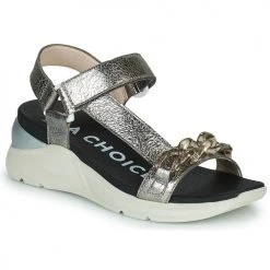 Chaussures Femme Sandales et Nu-pieds Hispanitas Gris