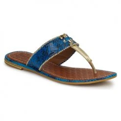 Chaussures Femme Sandales et Nu-pieds Juicy Couture ADELINE BRIGHT BLUE SNAKE