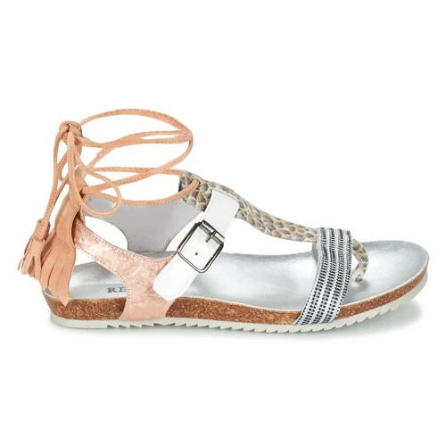 Chaussures Femme Sandales et Nu-pieds Regard RABALU Blanc / Beige / Serpent – Image 2